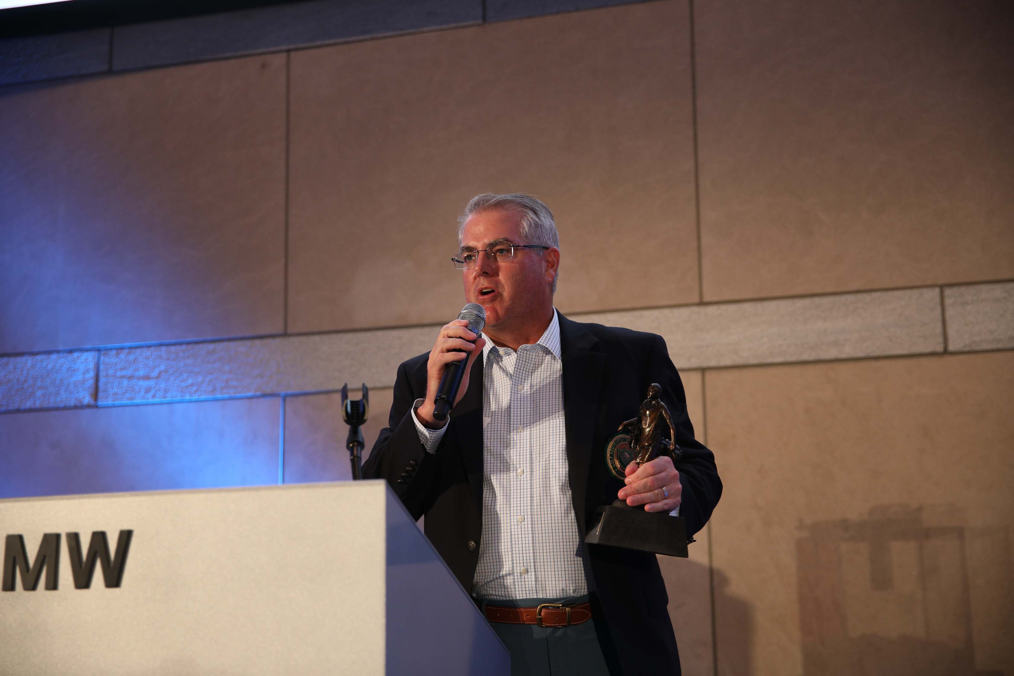 Jonathan Warner at Caddie Hall of Fame induction